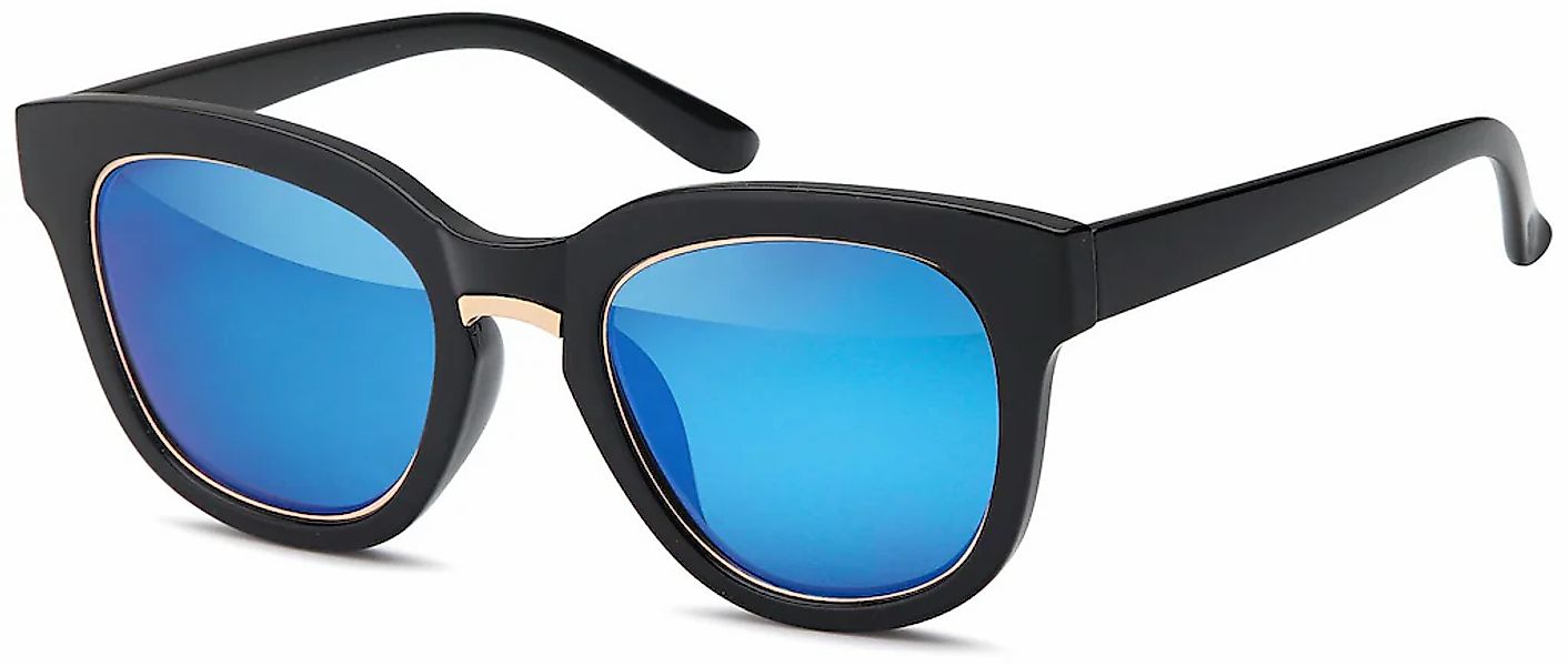 styleBREAKER Wayfarer "Nerd Sonnenbrille mit Kunststoff Metall Rahmen" 1 St günstig online kaufen
