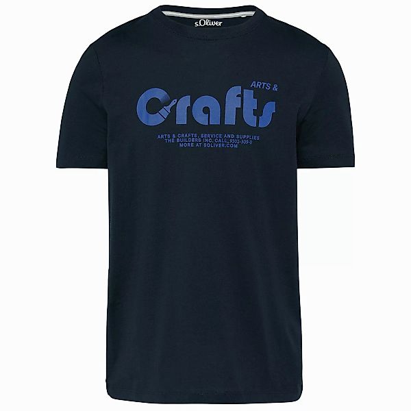 s.Oliver Rundhalsshirt s.Oliver T-Shirt navy XXL günstig online kaufen