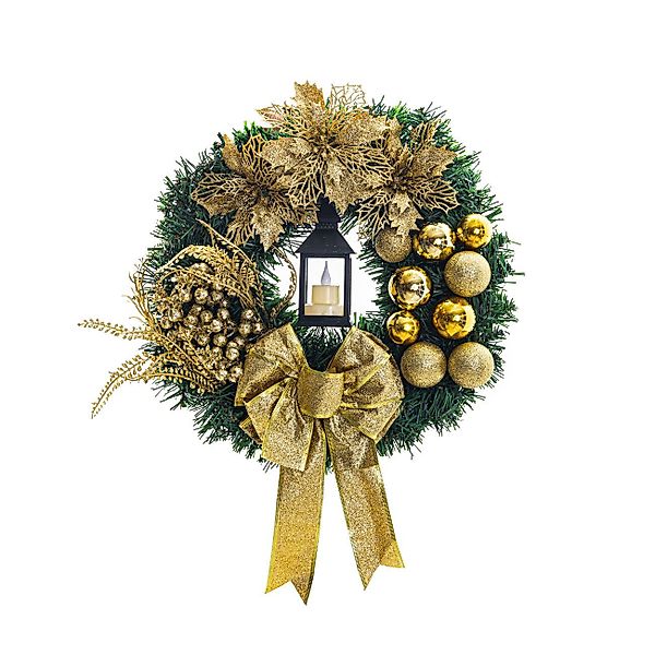 Coonoor Dekokranz LED Künstlicher Weihnachtskranz für günstig online kaufen