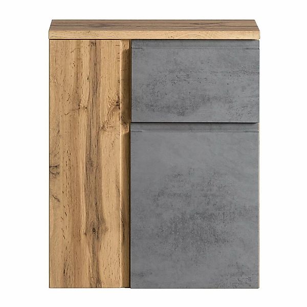 Held Möbel Unterschrank Ancona 65 cm Betongrau-Wotaneiche günstig online kaufen