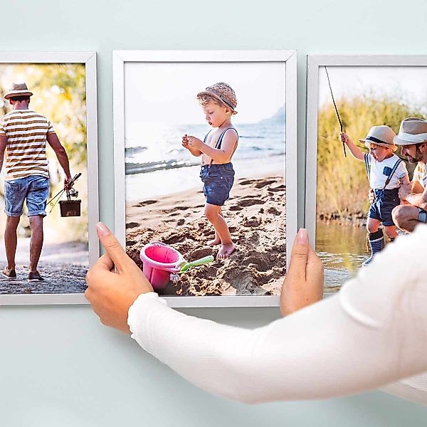 PHOTOLINI Bilderrahmen Poster-Einzelrahmen Modern Schmal günstig online kaufen