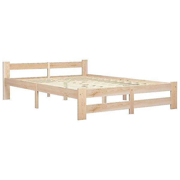 vidaXL Bett Massivholzbett Kiefer 120x200 cm günstig online kaufen
