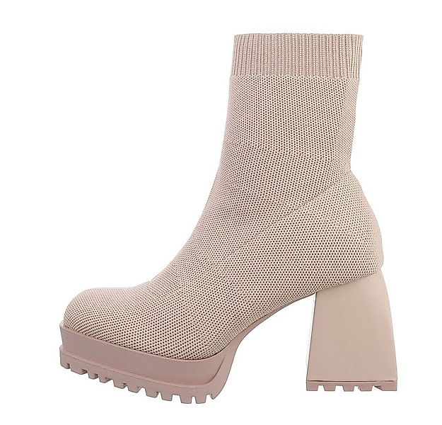 Ital-Design Damen Schlupfschuhe Freizeit Plateaustiefelette (81809637) Bloc günstig online kaufen