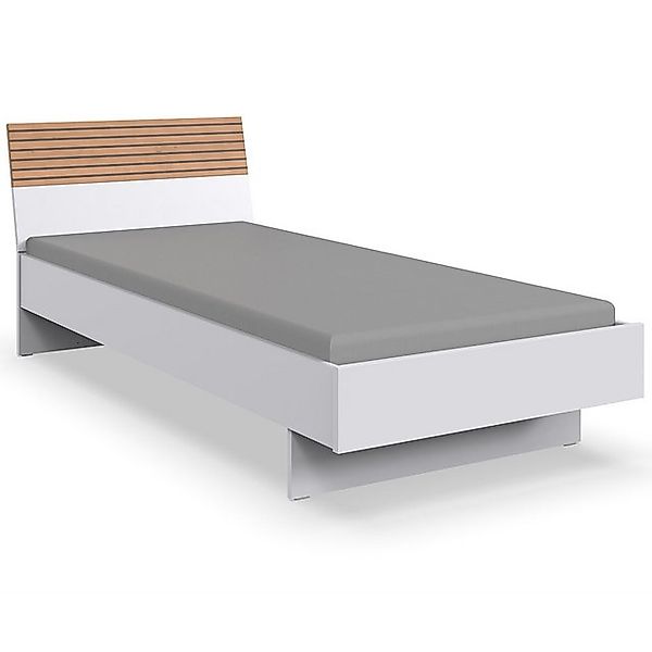 Lomadox Bettgestell RICCIONE-43, Bett 90x200 cm Einzelbett Gästebett modern günstig online kaufen