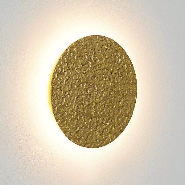 LED-Wandleuchte Meteor, goldfarben, Ø 27 cm, Eisen günstig online kaufen