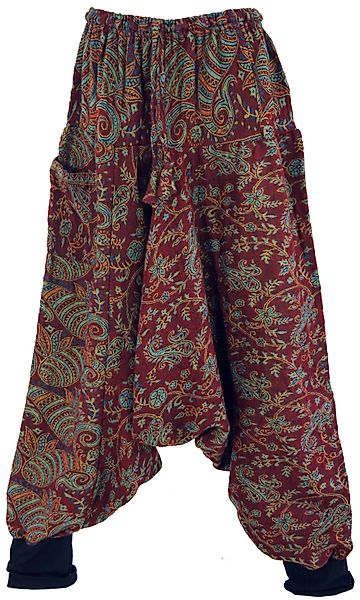 Guru-Shop Relaxhose Flauschige Haremshose, Boho Pluderhose,.. günstig online kaufen