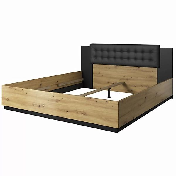 Doppelbett Schlafzimmer ohne Lattenrost, Liegefläche 160 x 200 cm SOLMS-83 günstig online kaufen