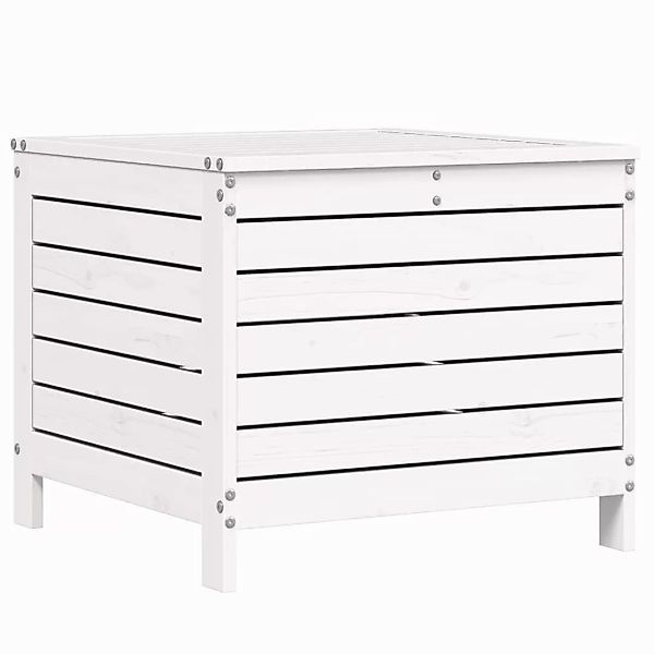 vidaXL Sofaelement Gartenhocker Weiß 62x63,5x53,5 cm günstig online kaufen