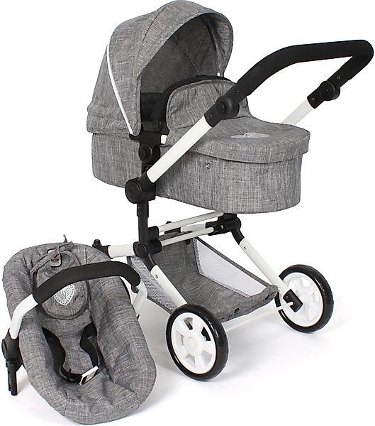 CHIC2000 Kombi-Puppenwagen Linus, Jeans Grey, (Set), günstig online kaufen