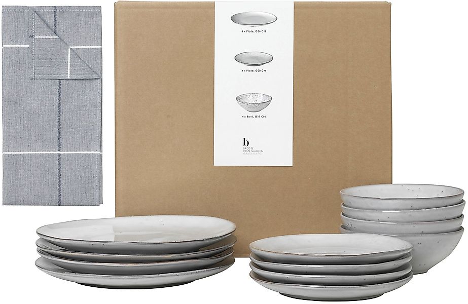 Broste Copenhagen Geschirr-Set »Nordic Sand, inklusive Geschirrtuch Set« Be günstig online kaufen