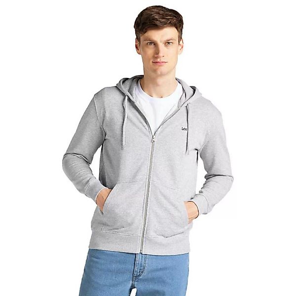 Lee Basic Sweatshirt Mit Reißverschluss 2XL Grey Mele günstig online kaufen