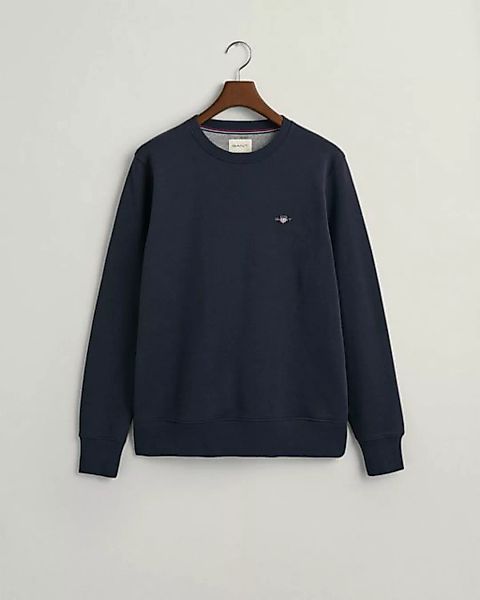 Gant Sweatshirt REG SHIELD C-NECK SWEAT, EVENING BLUE günstig online kaufen