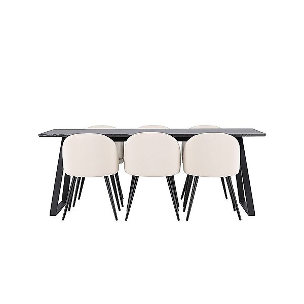 ebuy24 Essgruppe Malaga Essgruppe Esstisch 90x200cm günstig online kaufen