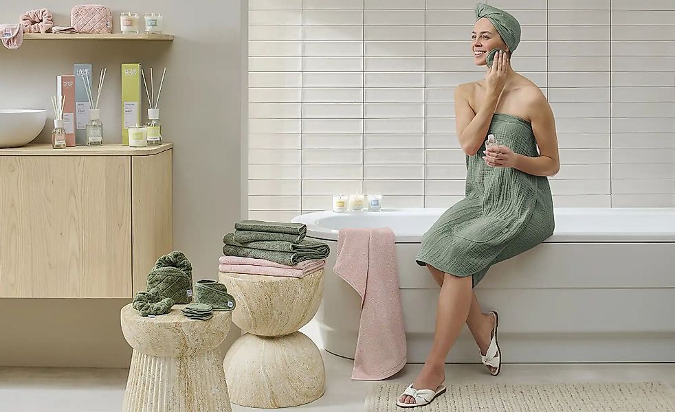 VOSSEN Wellness-Set  Wellness-Set-Serie 8102/05328 ¦ grün Badtextilien - Hö günstig online kaufen