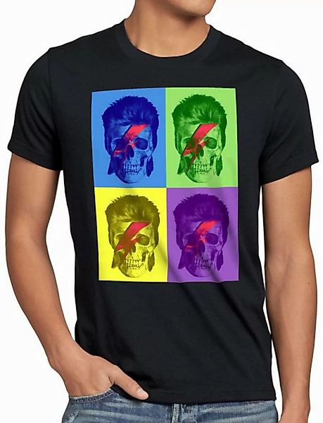 style3 T-Shirt Bowie Skull turntable Aladdin retro pop-art warhol david San günstig online kaufen