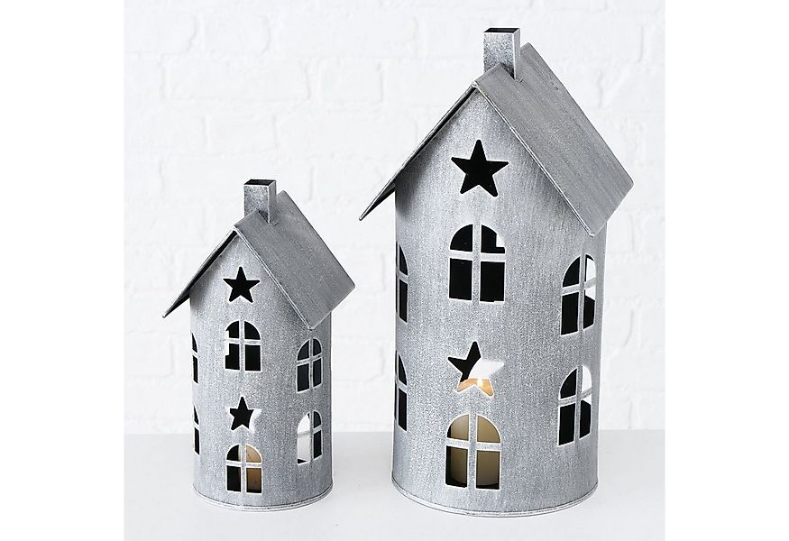 Spetebo Windlicht Metall Laterne LUZERN im Shabby Look - 2er Set (2er Set) günstig online kaufen