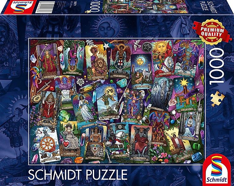 Schmidt Spiele Puzzle Geheimnisvolle Tarotkarten, 1000 Puzzleteile günstig online kaufen