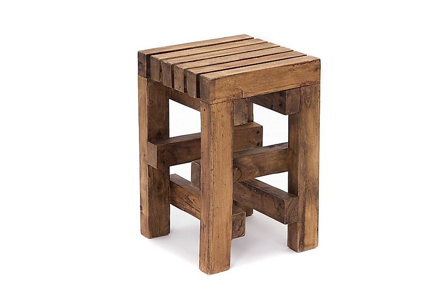 CREEDWOOD Hocker HOLZ HOCKER "TETRIS", Altholz massiv Holz, 45 cm, Blumenho günstig online kaufen