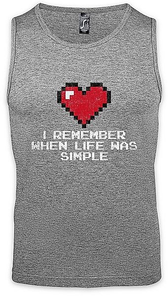 Urban Backwoods Tanktop When Life Was Simple Ärmelloses T-Shirt Gamer Dark günstig online kaufen