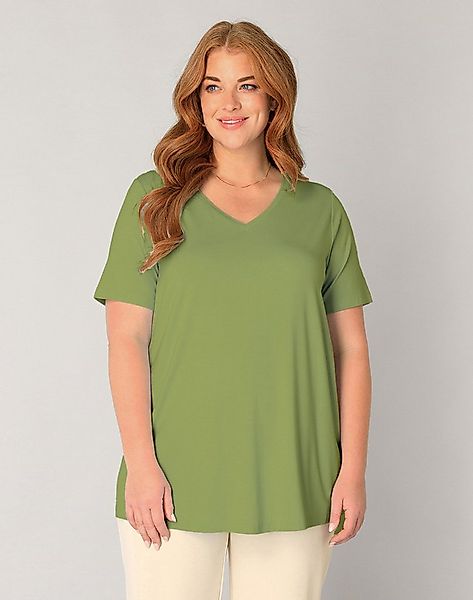 Base Level Curvy T-Shirt Alba mit V-Ausschnitt günstig online kaufen