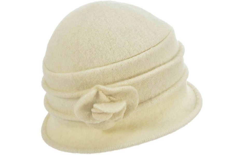 Seeberger Filzhut Walkglocke mit kleiner Blume 18042-0 günstig online kaufen