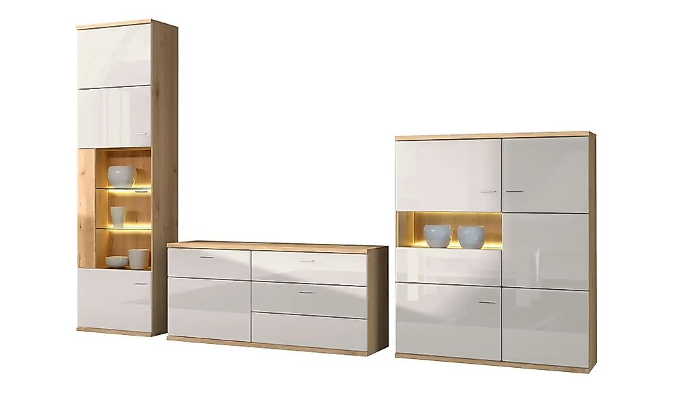 Wohnwand  Largo ¦ Maße (cm): B: 300 H: 216 T: 45.0 Kommoden & Sideboards > günstig online kaufen