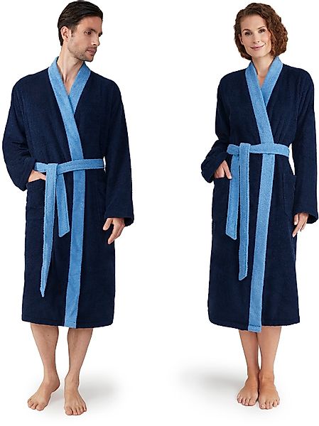 Möve Unisex-Bademantel "Superwuschel Kimono mit Blende", (1 St.), ideal für günstig online kaufen