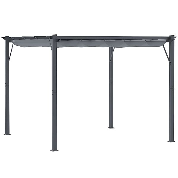 Outsunny Pergola Pavillon Überdachung mit Schiebedach, günstig online kaufen