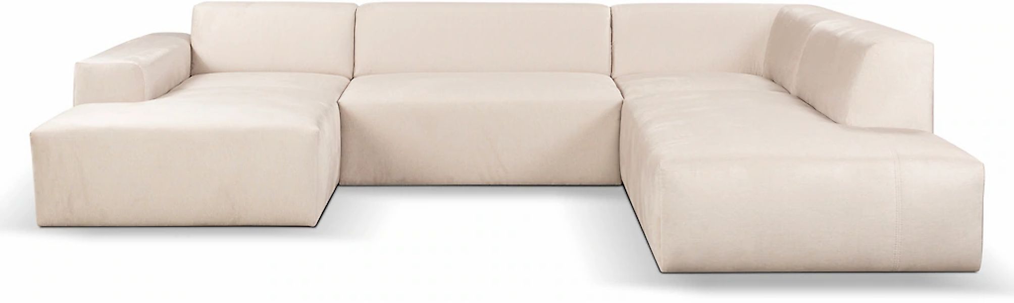 WERK2 Wohnlandschaft "Zeus U-Form", Curvy Trend Wohnlandschaft mit urbaner günstig online kaufen