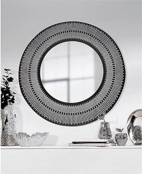 Casablanca by Gilde Wandspiegel »Spiegel rund Como schwarz H. 76 cm« günstig online kaufen