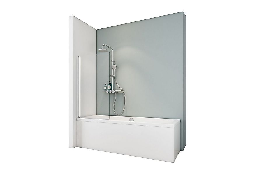 Schulte Badewannenfaltwand Duschwand für Badewanne, Klar Hell, Glas, (1 tlg günstig online kaufen