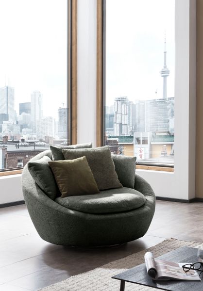 TRENDMANUFAKTUR Drehsessel "Maui, inklusive 2 Rückenkissen und 1 Zierkissen günstig online kaufen