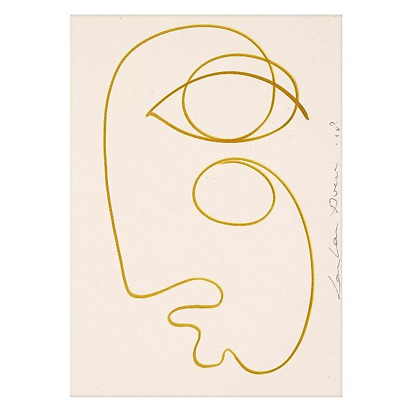 Paper Collective - Sunnkissed Kunstdruck 70x100cm - beige, ocker/BxH 70x100 günstig online kaufen