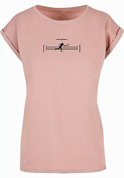 Merchcode T-Shirt Merchcode Damen Ladies Tennis Round 1 Extended Shoulder T günstig online kaufen