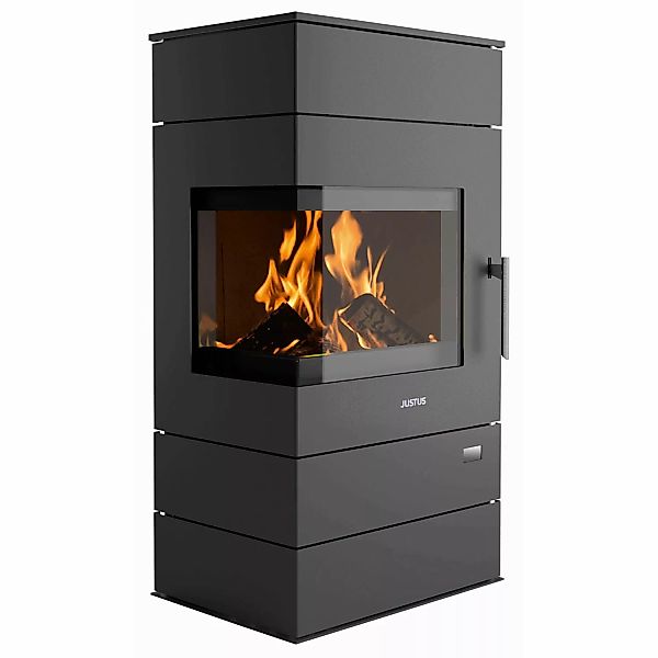 Justus Voga W+ Kaminofen Stahl Schwarz 6,5 kW günstig online kaufen