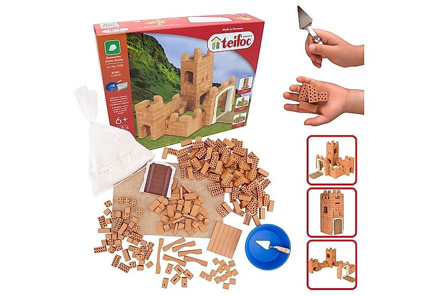 teifoc Burg Steinbaukasten, (Kreativspielzeug, 200 St., Bausatz), "spiel gu günstig online kaufen