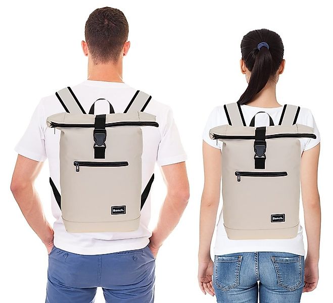 Bench. Freizeitrucksack Roll-Top Kurierrucksack Hydro aus Plane wetterfest günstig online kaufen