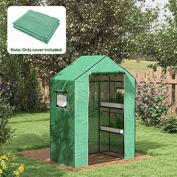 Outsunny Ersatzfolie PE-Folie mit UV-Schutz für Gewächshaus, Rolltür & Seit günstig online kaufen