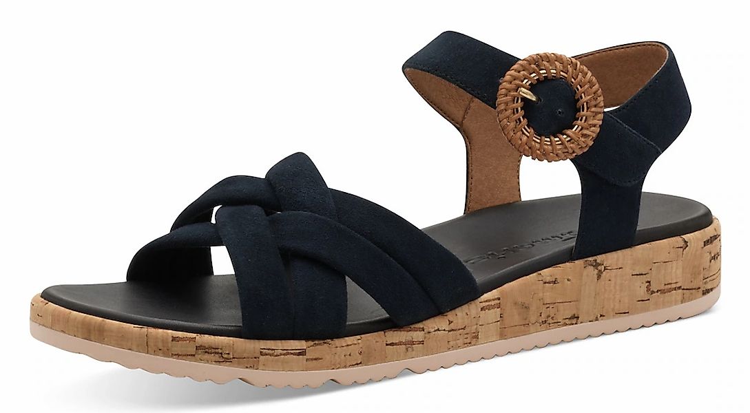 Tamaris Sandalette, Plateau, Sommerschuh, Riemchensandale mit hübscher Zier günstig online kaufen