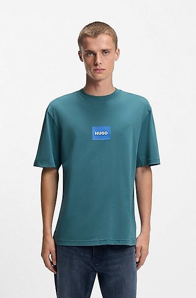 HUGO Blue T-Shirt Regular Fit, Kurzarm, Hugo-Print günstig online kaufen