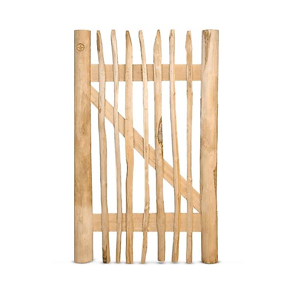 Stiltreu Genageltes Staketenzaun-Tor Edelkastanie Breite 75 cm Höhe 120 cm günstig online kaufen