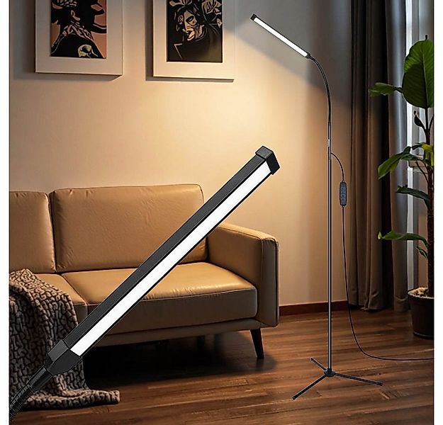 Jibenhome LED Leselampe Moderne Verstellbare LED Stehleuchte dimmbar,3000K/ günstig online kaufen