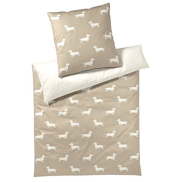 Elegante Bettwäsche WE LOVE DOGS Dogs günstig online kaufen