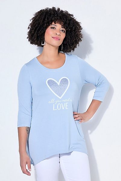 Angel of Style T-Shirt T-Shirt A-Linie Glitzersteinchen auf dem Herz günstig online kaufen