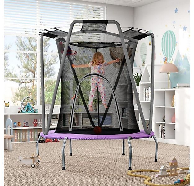LVHOM Kindertrampolin, mit Sicherheitsnetz günstig online kaufen