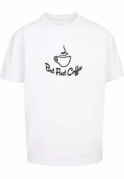 Merchcode T-Shirt "Merchcode Herren But First Coffee Heavy Oversized Tee", günstig online kaufen