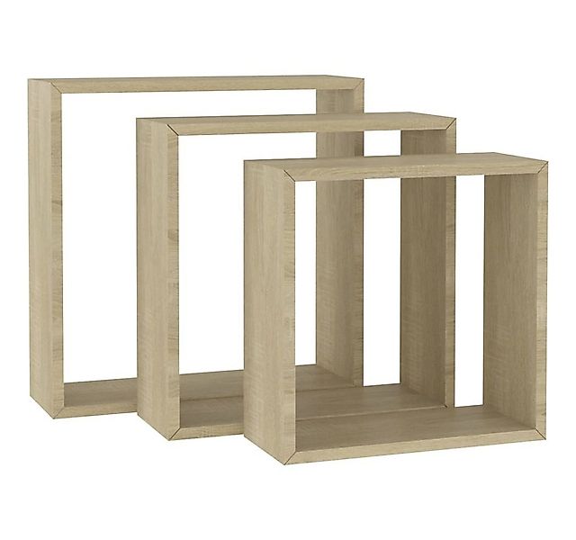 vidaXL Regal Würfelregale 3 Stk. Sonoma-Eiche, 3-tlg. günstig online kaufen