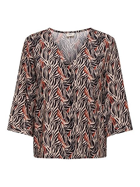JACQUELINE de YONG Blusenshirt Designmuster mit V-Ausschnitt und Drei-Viert günstig online kaufen