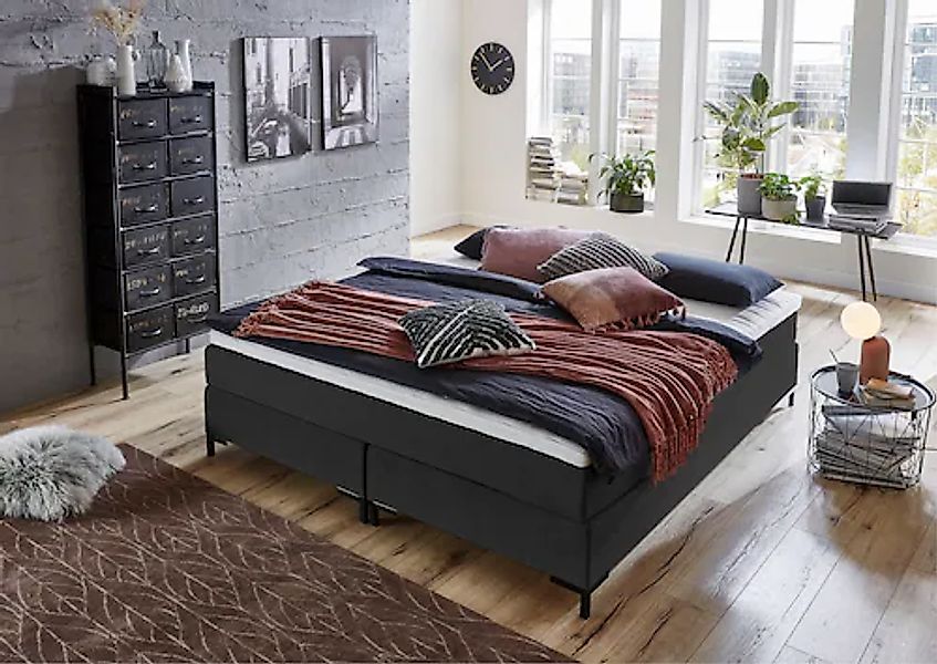 ATLANTIC home collection Boxspringbett »Romy« ohne Kopfteil, frei im Raum s günstig online kaufen