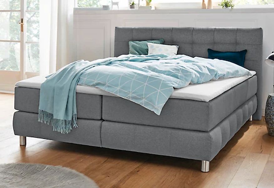 Home affaire Boxspringbett »Salo« incl. Topper, 6 Breiten, 2 Härtegrade, TF günstig online kaufen